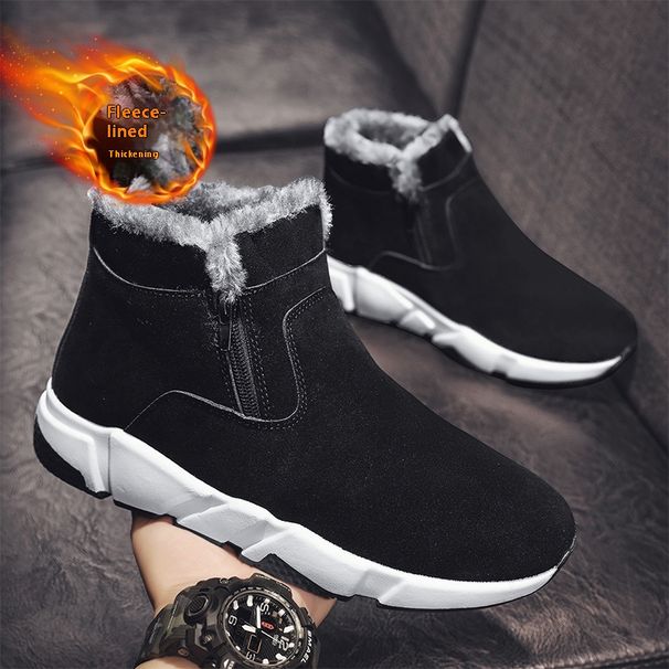 Moški zimski škornji Northeast, zimski z dodanim flisom in debelo izolacijo, čevlji za kruh z vgrajenim bombažnim krznom, moški_voghion.com