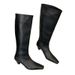 Chaussures pour femmes, bottes rétro, printemps, nouveau tube large, bottes de chevalier en cuir souple pour femmes, bottes fines à talon bas, pas au-dessus du genou_voghion.com