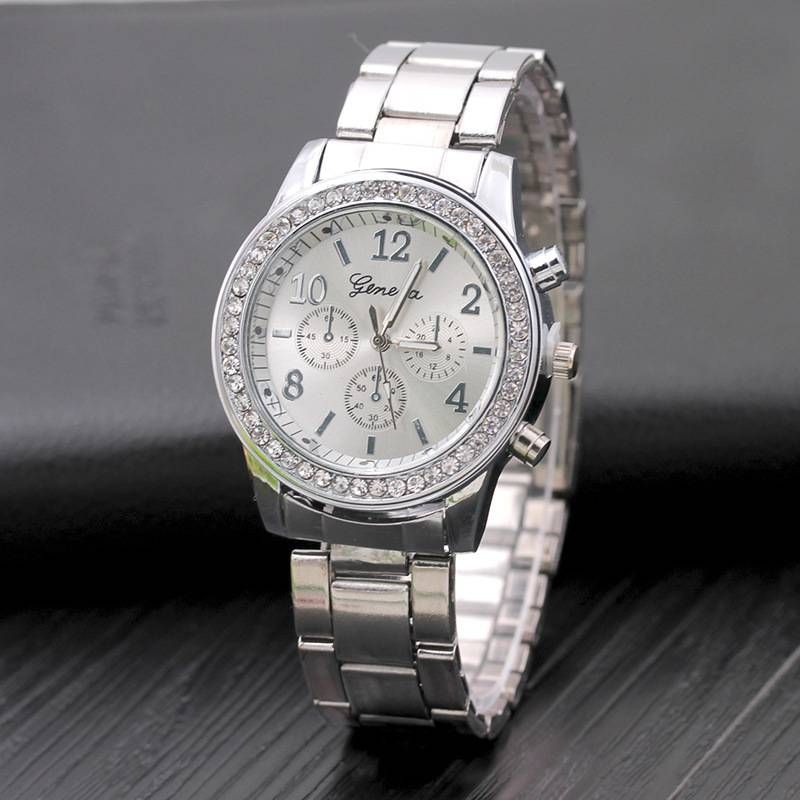 Set regalo da donna con cintura in acciaio e diamanti di lusso, orologio al quarzo alla moda, tutto abbinato, vendita diretta dalla fabbrica_voghion.com