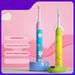 Kids Sonic Electric Toothbrush – 3 Modes, 30-Day Battery, Ultra-Soft Bristles, Quiet & Waterproof (Pink/Green)_voghion.com