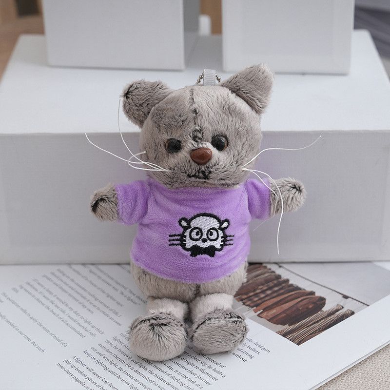 Plush Quality Cat High Keychain Soft Toy For Kids Accessory Backpack Doll_voghion.com