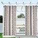 Bohemian Waterproof Curtains – Polyester Blackout Drapes With Geometric Patterns (Set Of 2 Panels, Multiple Sizes)_voghion.com