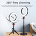 Fill Light Live Streaming Adjustable Tripod Shooting Tool Multifunctional Phone Holder Desktop Stand_voghion.com