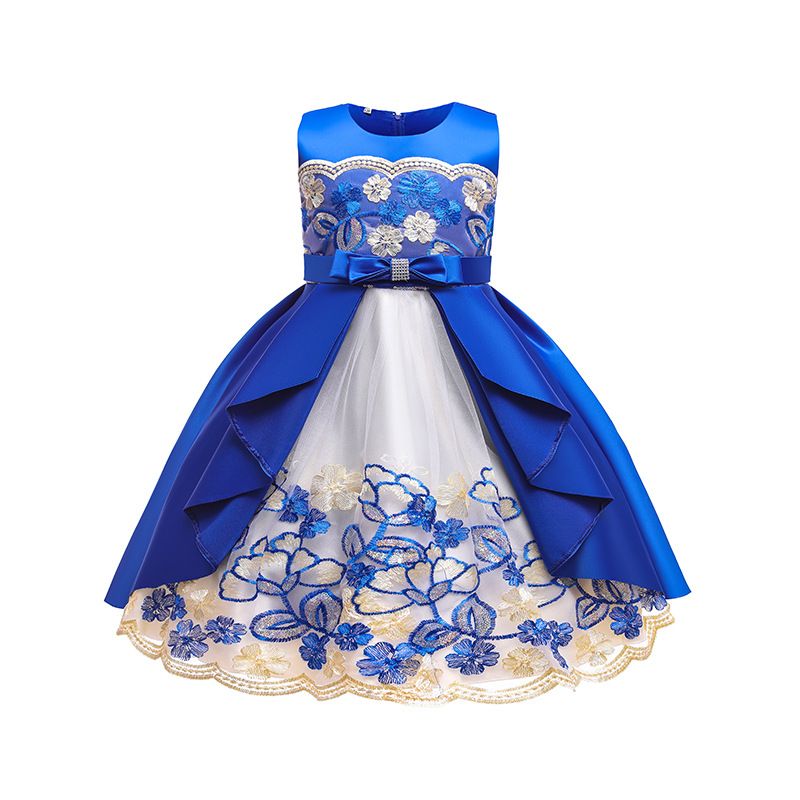 Kids’ Clothing Small And Medium Sized Girls Princess Dress Host Piano Performance Costume Girls Dress_voghion.com
