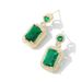 Collier vert populaire boucles d'oreilles bague niche féminine design sens clavicule chaîne tout assorti bijoux costume_voghion.com