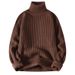 Herrenbekleidung Rollkragenpullover Herrenmode Marke Freizeit dicker Basis Pullover_voghion.com