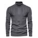 Sweater Men's Turtleneck Casual Knitted Warm Bottom Shirt Men's Pullover Large Size_voghion.com