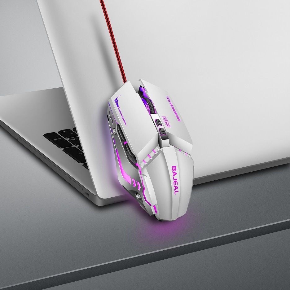 Digitex Digitex BAJEAL Gaming G7 Luminous E-Sports Large USB 7D Fire Button Laptop Wired Mouse_voghion.com