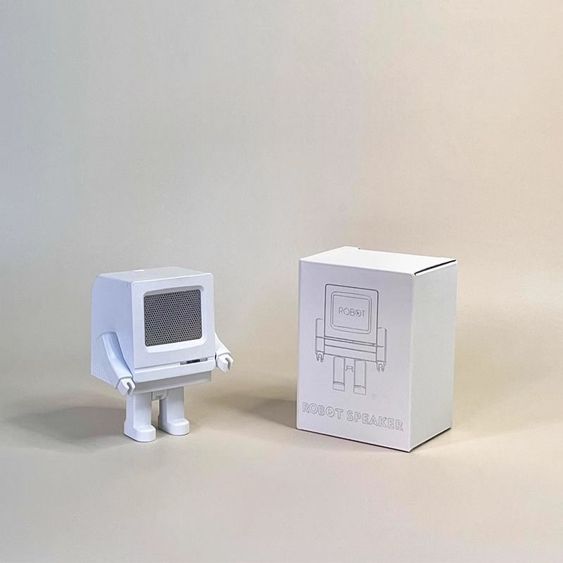 【Non-Official Gift】Sitting And Standing Little Robot Bluetooth Mini Portable Mechanical Feel Small Speaker_voghion.com