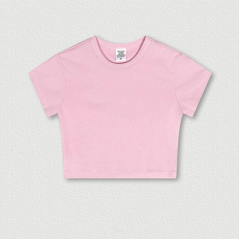 Damkläder tjej raglan retro tvättad plus sammet huvtröja dam kort sweatshirt_voghion.com
