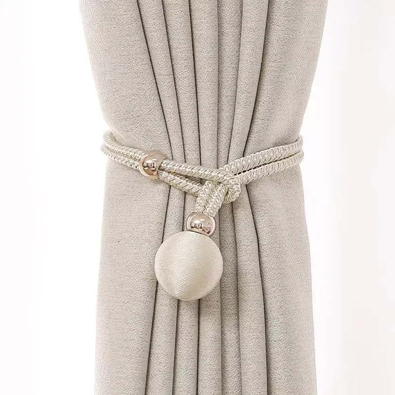 Aizkaru dekoratīvie aksesuāri, vienkārši un bez perforatora, aizkaru kaklasaites, izvelkamas virves aizkaru sprādzes aksesuāri_voghion.com