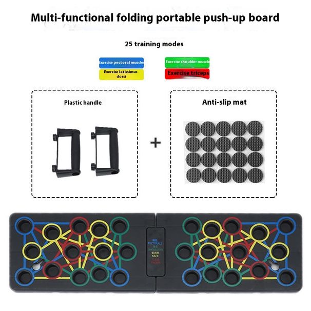 Multifunktionaler Liegestützständer für Männer, Trainingsbrett, Fitnessgerät, Brusttrainingsgerät, professionelles Training_voghion.com