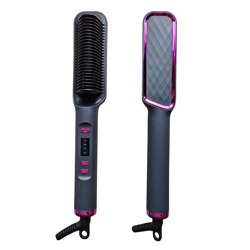 Spazzola ionica LCD Smart Control - 2 in 1 per arricciare e lisciare i capelli con protezione della temperatura regolabile
_voghion.com
