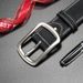 3,8 cm Herrengürtel mit echter Nadelschnalle, einfacher Freizeitgürtel, modischer und vielseitiger junger Männer, Ledergürtel für Männer_voghion.com