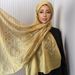 Eleganter Chiffon-Hijab mit Stickerei und Strasssteinen – Leichtes muslimisches Kopftuch für Damen – 70 x 175 cm (verschiedene Farben)_voghion.com