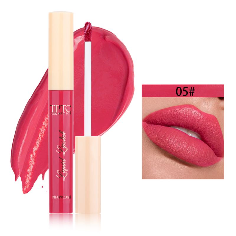 Lucidalabbra TPTC 12 colori rossetto opaco opaco a lunga durata antiaderente in tazza rossetto vellutato non sbiadisce lucidalabbra trucco_voghion.com