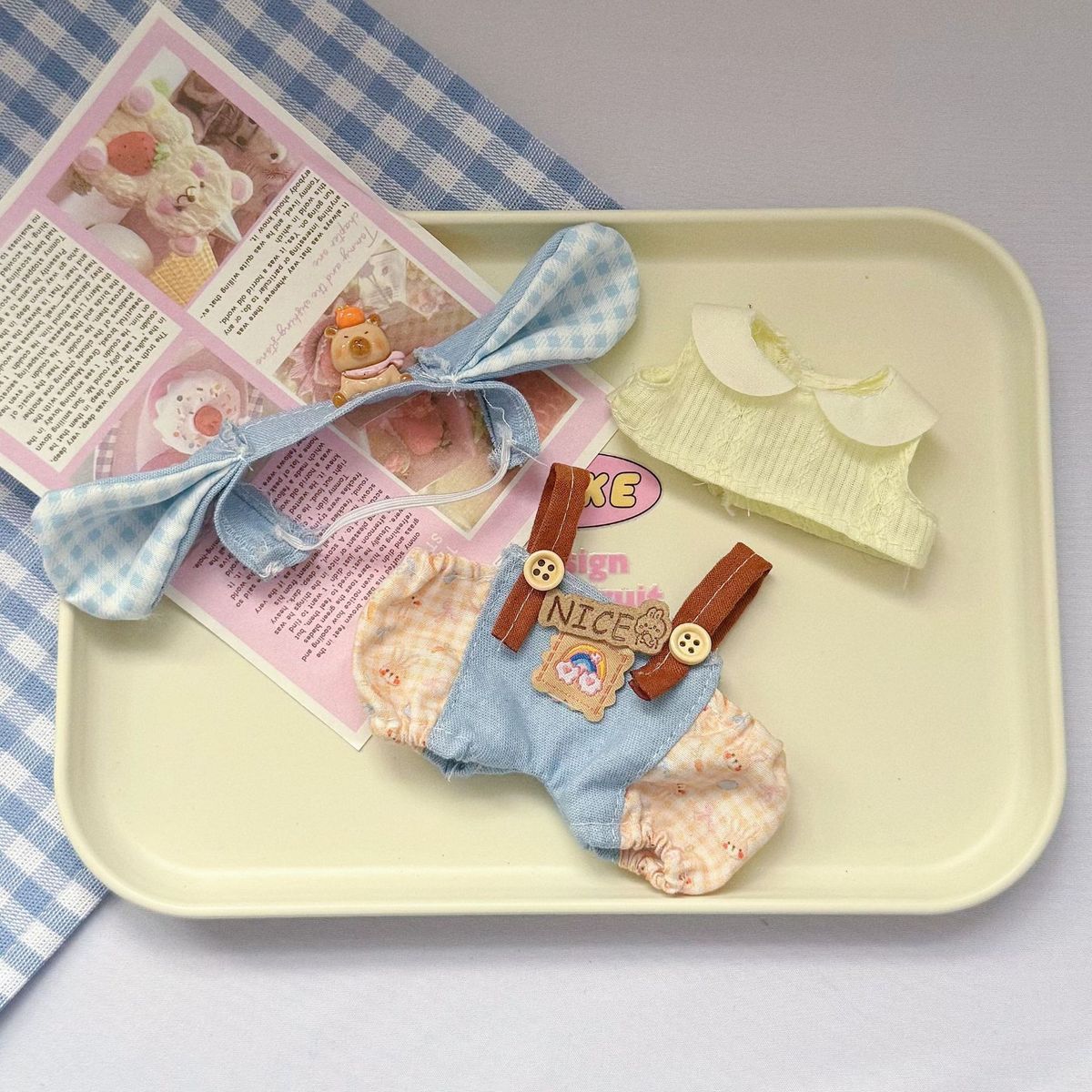 Dolls Accessories Clothes Only 15 17cm Blind Box Sit And Sit Party Clothes Doll Cowboy Hat Strap_voghion.com