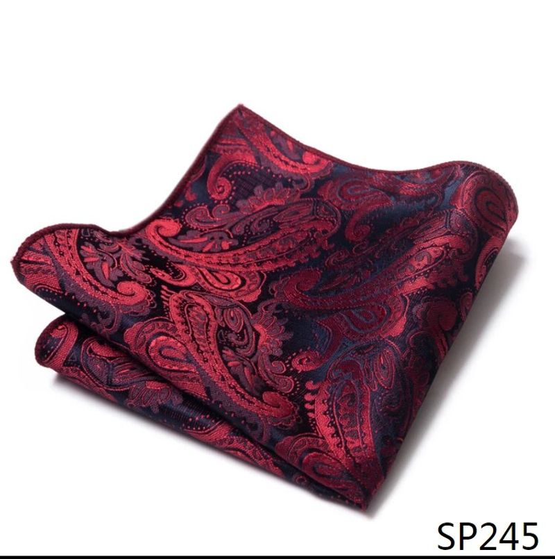 Vangise Brand Nieuwste stijl Zijden Hanky Man Floral Grijs Fit Zakelijke minnaar's dag Pocket Square Zakdoeken_voghion.com