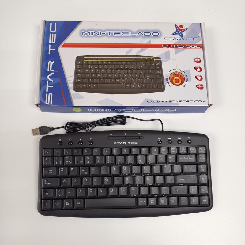 Mini clavier filaire multimédia pour ordinateur portable, 88 touches espagnoles_voghion.com