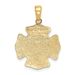 14k Fire Department FD St. Florian Badge Pendant_voghion.com