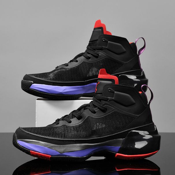 23 men's women's summer new elastic basketball shoes, anti slip and wear-resistant mesh breathable high top sports shoes_voghion.com