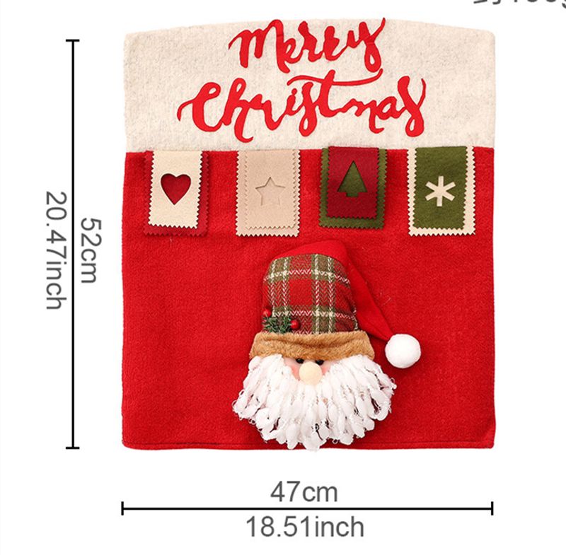 Christmas decorations cartoon color three-dimensional doll chair set elk table and chair set kitchen decoration props_voghion.com