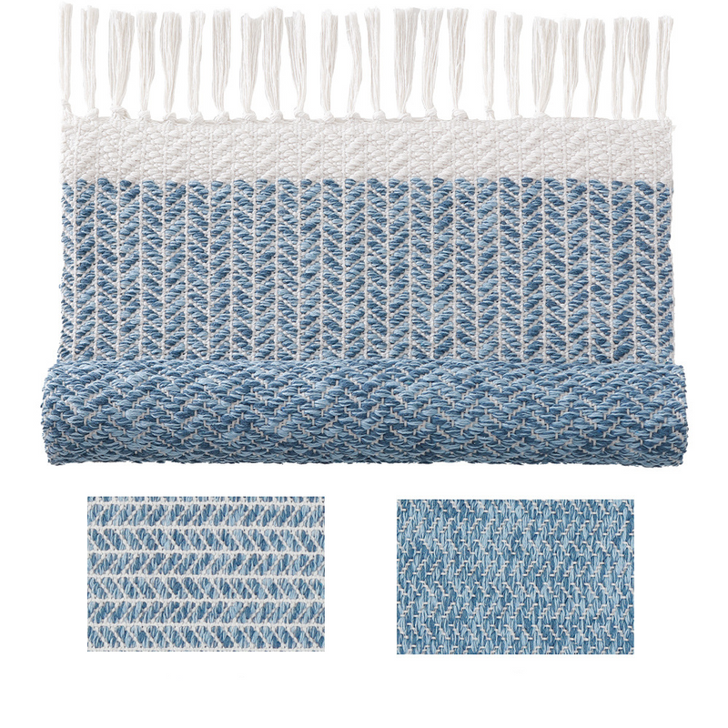 Home Garden Modern Simple Cotton Woven Floor Mat Home Bedroom Bedside Carpet Retro Homestay Multifunctional Foot Mat Machine Washable_voghion.com