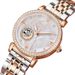 ROERDUM Royal Moonphase Collection - Mother-of-Pearl White Dial - Stainless Steel Bracelet - Fashionable & Exquisite Ladies' Automatic Watch_voghion.com