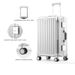 Valise robuste avec cadre en aluminium ABS et PC, serrure TSA et roulettes pivotantes à 360° – Bagage cabine 20 po, bagage en soute 24 po et 26 po (noir/blanc/argenté/bordeaux)_voghion.com