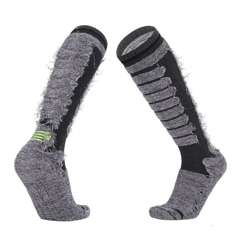 Lange Skisocken für Outdoor-Sportarten, verdickte Bergsteigersocken, Handtuchunterseite zur Schweißabsorption, Wärme und_voghion.com