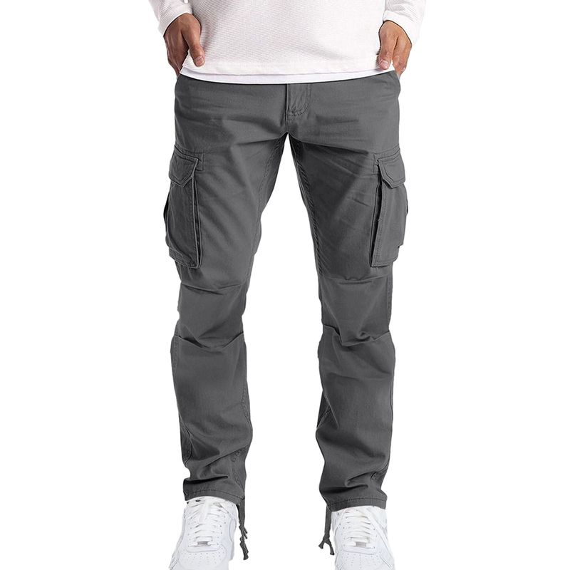 Pantalon de travail pour hommes printemps/été 2025, nouveau pantalon décontracté multi-poches avec cordon de serrage et station indépendante en Europe et en Amérique_voghion.com