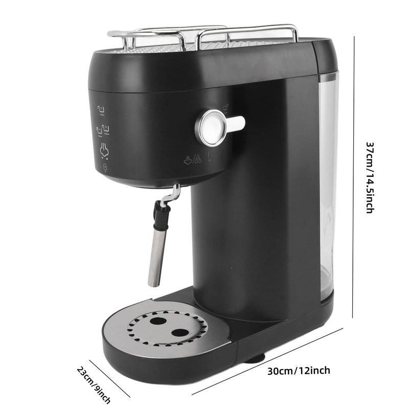 Coffee Machine 1400W Automatic Coffee Maker 1000ml Dense Froth Press Pump Type Removable Handle Drip Coffee Maker Small Coffee Maker_voghion.com