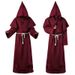 Halloween Cosplay Costume Medieval Monk Costume Monk Robe Wizard Costume Priest Costume COS Costume Stage Costume_voghion.com