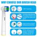4 Pack Compatible With Oral B Electric Toothbrush Replacement Brush Heads, Professional Toothbrushes Head Refill For 500 1000 1500 3000 7000 7500 8000_voghion.com