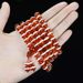 Natural Agate 108 Red One-string Buddha Bracelet Necklace Pendant_voghion.com