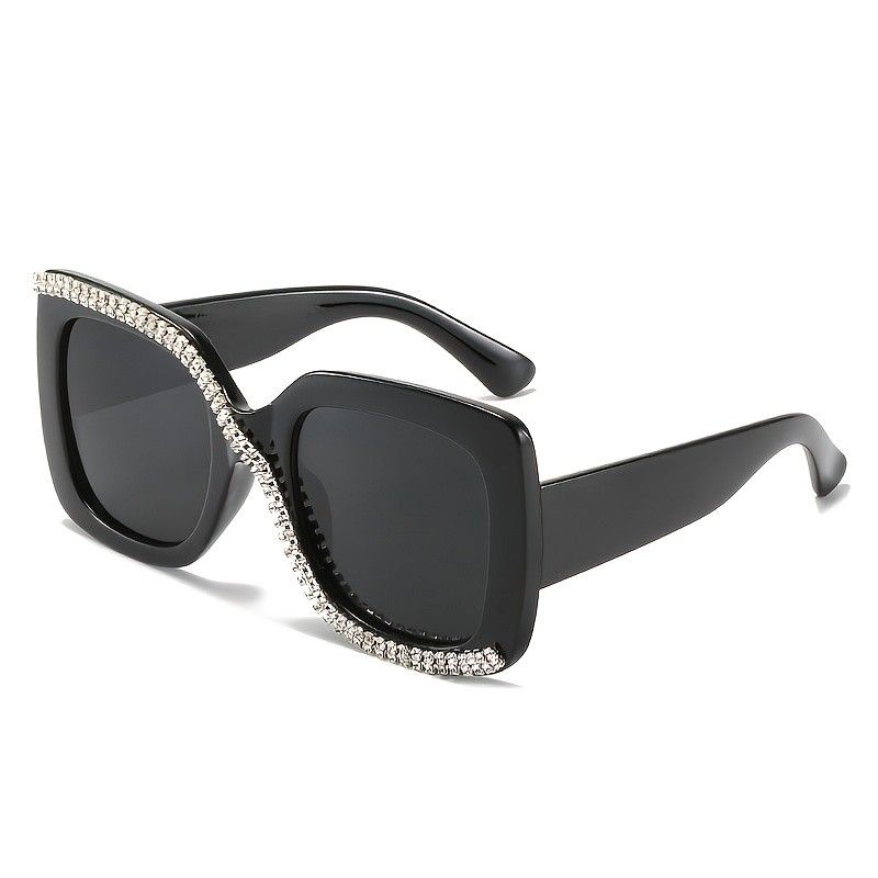 Spezielle Designfarbe mit Kristallen Großer Rahmen Strass Bling Trendy Modisch_voghion.com