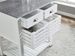Mobile Rolling Kitchen Island Trolley Serving Cart With Underneath Drawer & Slide-Out Wire Storage Basket_voghion.com