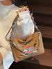 Heavy Embroidered Cat Nylon Tote For Women, Casual Outdoor Commuter Crossbody Bag, Versatile Shoulder Bag_voghion.com