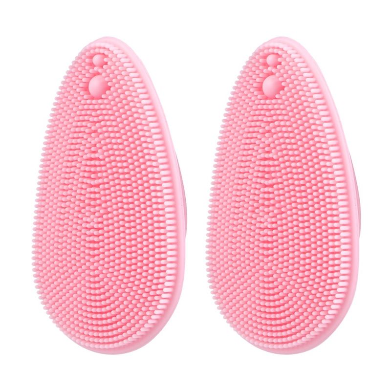 2 Pcs Silicon Gesicht Reiniger Gesicht Massage Wäscher Haut Reinigung Pinsel_voghion.com