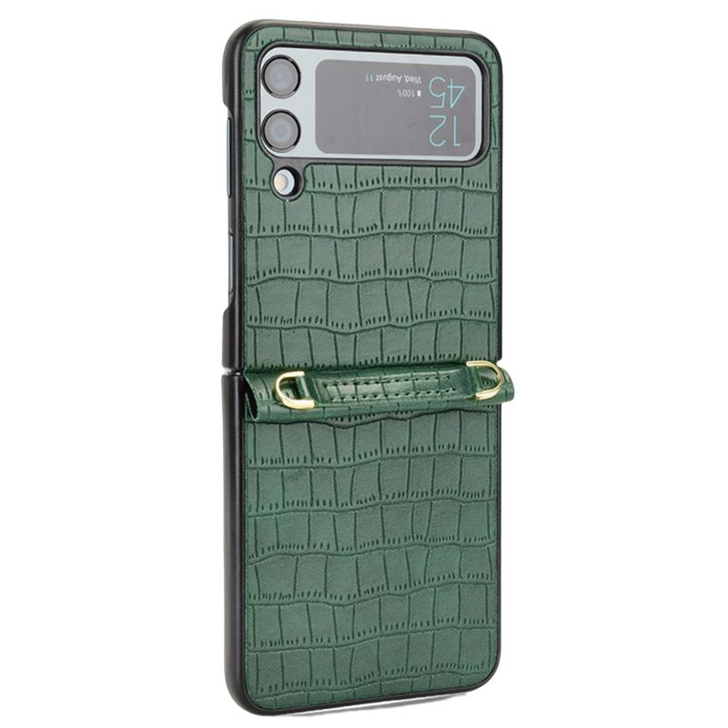 Kunjiuyou 1 Set Case for Samsung Galaxy Z Flip4 Case Hinge Protection Folding Phone Cover with Lanyard for Samsung Galaxy Z Flip 4-Red A_voghion.com