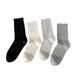 Spring And Summer Children's Hollow Mesh Four-leaf Clover Boneless Padded Socks, Solid Color Versatile Mid-length_voghion.com