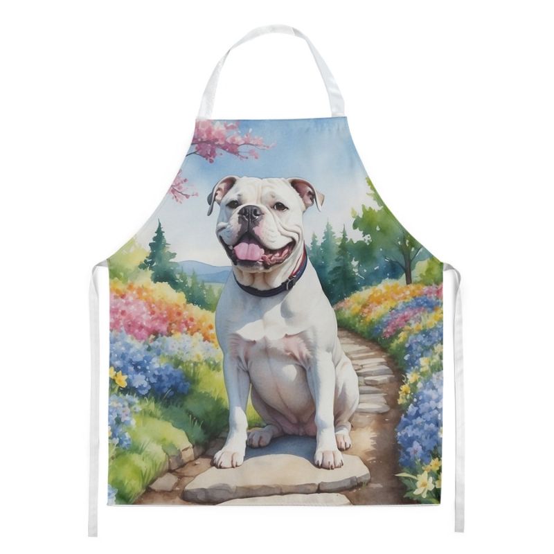 Unisex Kitchen Garden Women Apron Bulldog Crafts Cooking Men Server American Baking Large Adult Multicolor For Gardening Spring_voghion.com