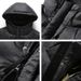 Inverno Novo Quente Grosso Longo Casaco de Penas Masculino Com Capuz Impermeável Preto Dourado Jaqueta Puffer Masculina Casual À Prova de Vento Parkas Masculino_voghion.com