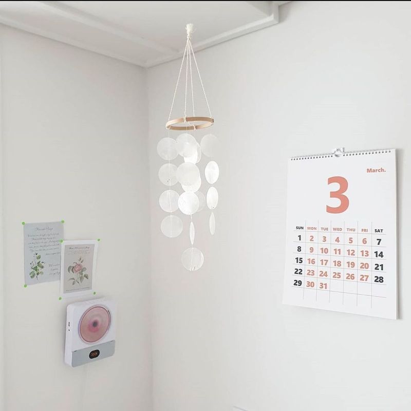 Internet Celebrity Creative Shell Wind Chime Balcony Girly Bedroom Decoration Hanging Ornament Gift For Classmates_voghion.com