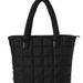 Bolso de hombro hipster acolchado negro de estilo sencillo (2025)_voghion.com