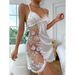 Women’S Clothing Sexy Lingerie Lace Perspective Temptation Nightdress Thong Two Piece Suit_voghion.com