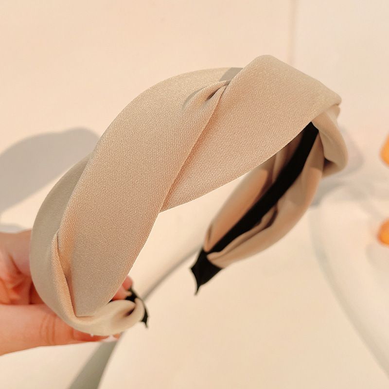 Fascia per capelli intrecciata alla francese, con pressa per il lavaggio del viso, ampia fascia versatile con clip antiscivolo, accessorio per capelli_voghion.com