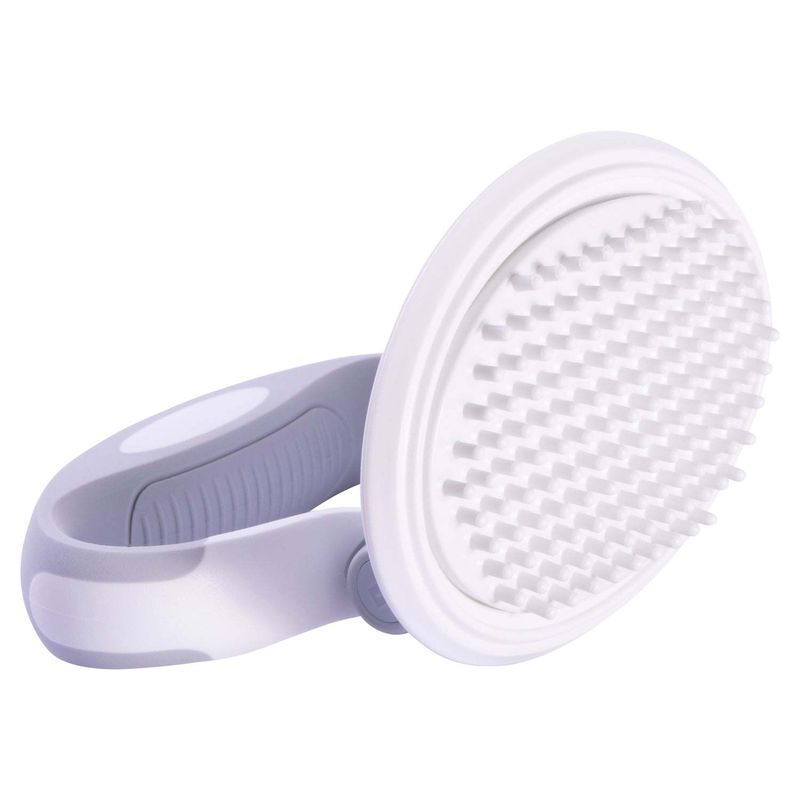 Pet Life 'Gyrater' Swivel Travel Silicone Massage Grooming Cat Brush_voghion.com