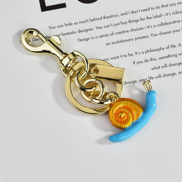 Portachiavi con ciondolo a forma di lumaca, accessorio da donna, borsa rossa alla moda e squisita_voghion.com