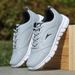 Euro Step Mesh Spring And Autumn Breathable White Lightweight Soft Sole Casual Trendy Deodorant Sports Running Men's Shoes_voghion.com